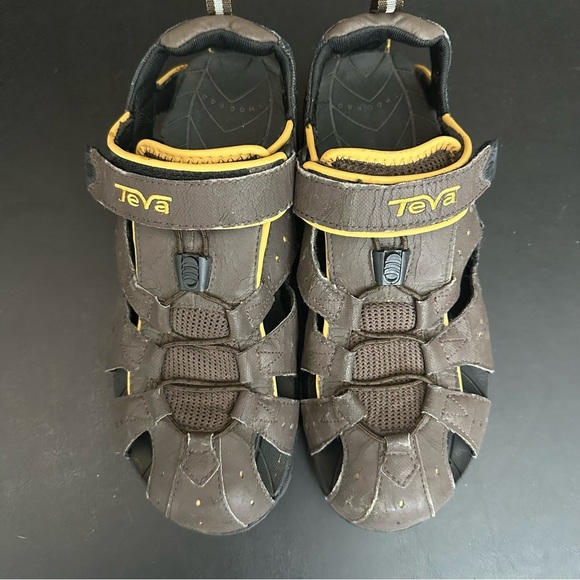 Teva Mens Forebay Brown Fisherman Outdoor Hiking Water Active Sandals Size 9 - Picture 7 of 9